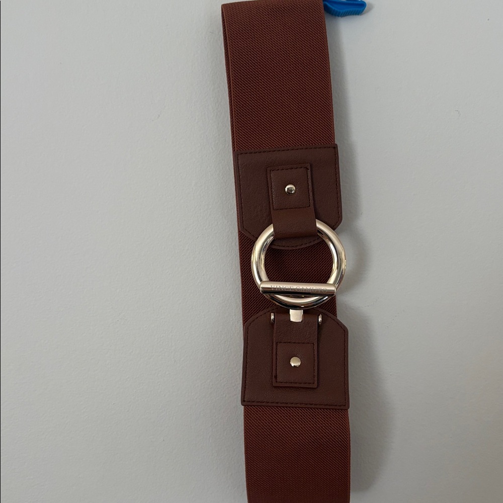 Vince Camuto Tan and Cream Belt